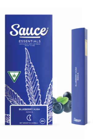 Sauce Bar Blueberry Kush – 1G Disposable Vape (Indica)