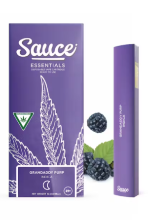 Sauce Bar Grandaddy Purp – 1G Disposable Vape (Indica)