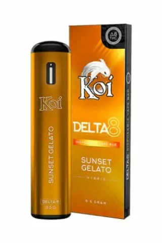 KOI DELTA-8 THC DISPOSABLE VAPE – SUNSET GELATO 430MG