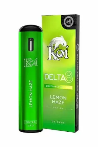 KOI DELTA-8 THC DISPOSABLE VAPE – LEMON HAZE 430MG